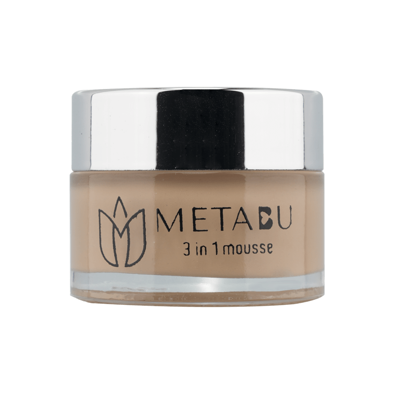 METABU Mousse Foundation, Matte Finish, Full Coverage, SPF 25 Protection, Long Lasting, Minimizes Pores,15ml