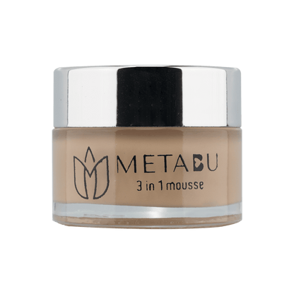 METABU Mousse Foundation, Matte Finish, Full Coverage, SPF 25 Protection, Long Lasting, Minimizes Pores,15ml