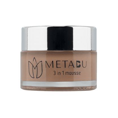 METABU Mousse Foundation, Matte Finish, Full Coverage, SPF 25 Protection, Long Lasting, Minimizes Pores,15ml