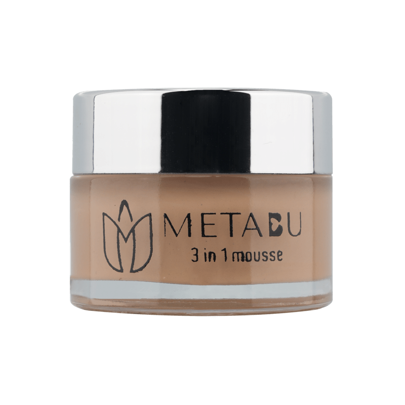 METABU Mousse Foundation, Matte Finish, Full Coverage, SPF 25 Protection, Long Lasting, Minimizes Pores,15ml