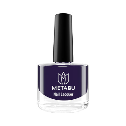 METABU Long Lasting Nail lacquer, Super Glossy, Quick Drying Nail Polish,8 ml Dark Shade