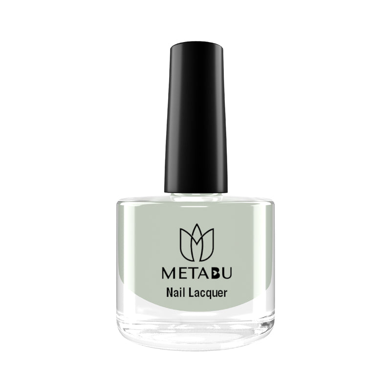 METABU Long Lasting Nail lacquer, Super Glossy, Quick Drying Nail Polish,8 ml Light Blue Shade