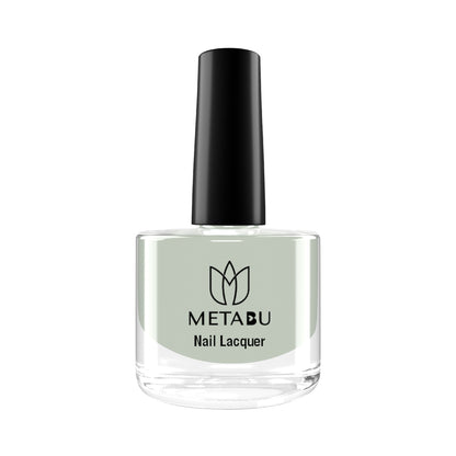 METABU Long Lasting Nail lacquer, Super Glossy, Quick Drying Nail Polish,8 ml Light Blue Shade