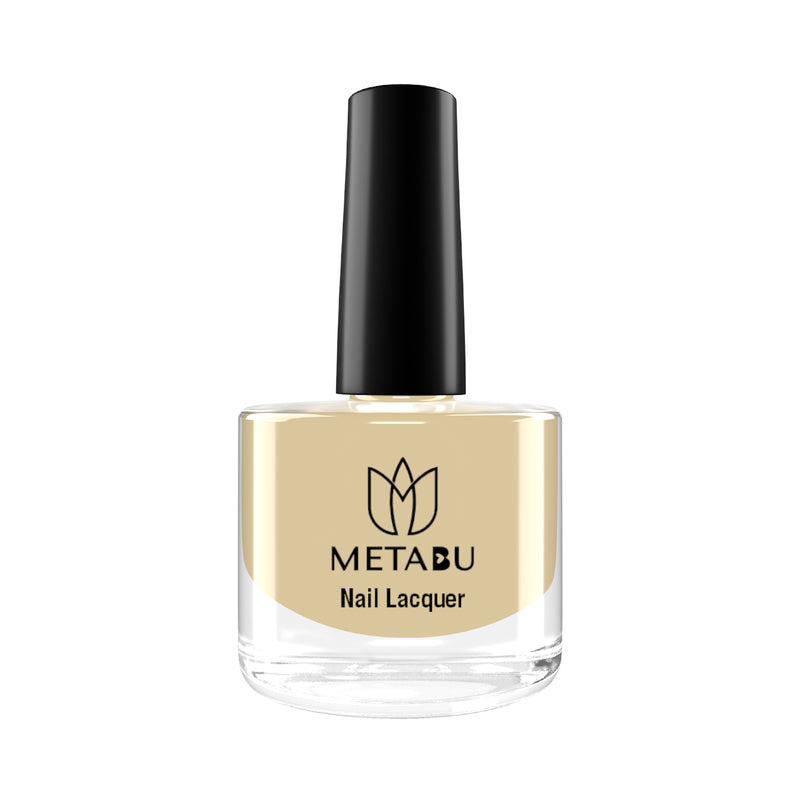 METABU Long Lasting Nail lacquer, Super Glossy, Quick Drying Nail Polish,8 ml LIGHT Orange Shade