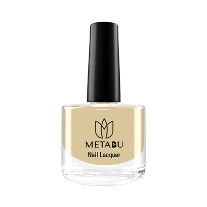 METABU Long Lasting Nail lacquer, Super Glossy, Quick Drying Nail Polish,8 ml LIGHT Orange Shade