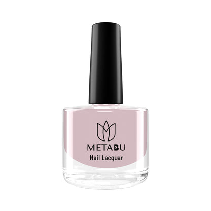 METABU Long Lasting Nail lacquer, Super Glossy, Quick Drying Nail Polish,8 ml Light Baby Pink Shade