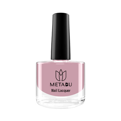 METABU Long Lasting Nail lacquer, Super Glossy, Quick Drying Nail Polish,8 ml Light Baby Pink Shade