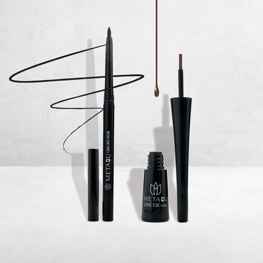 METABU Long-Lasting Intense Kajal + Luxe Eye Liquid Liner